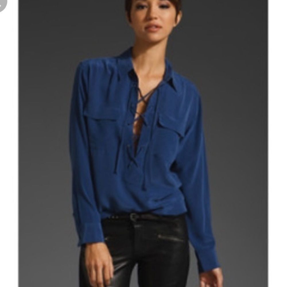Equipment silk blouse  